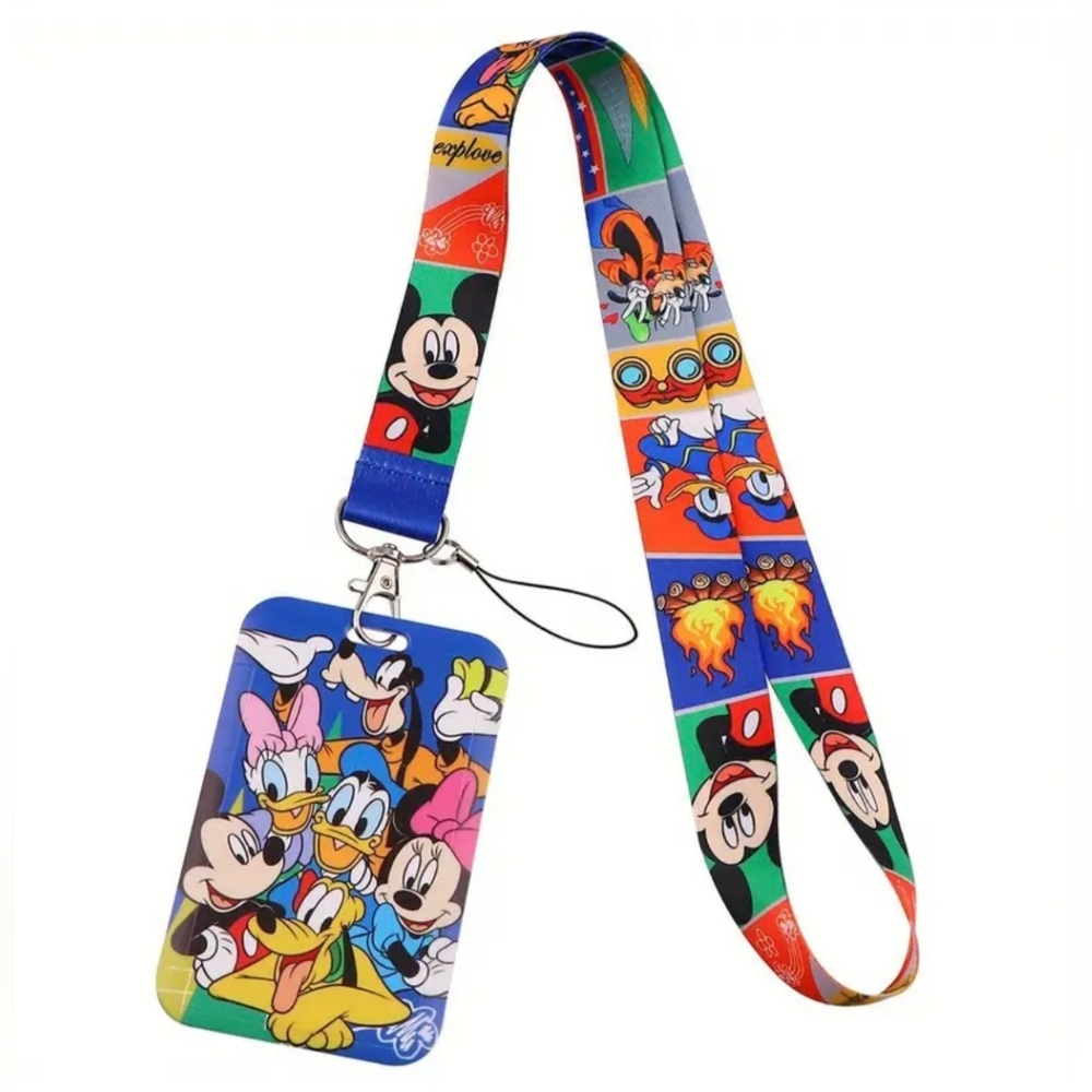 Disney Lanyard ID/ Credit Card, Keys, Phone Charm Holder